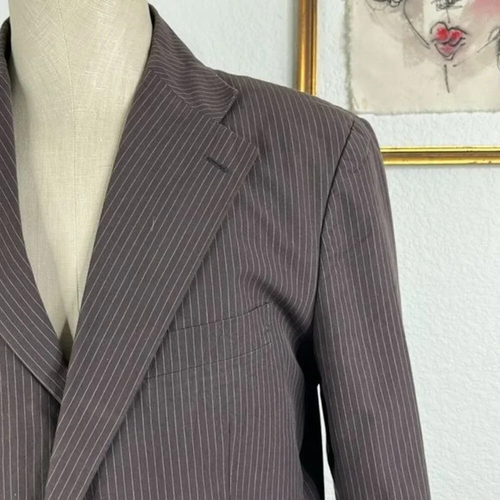 Issey Miyake Men Striped 2006 Cotton Blazer